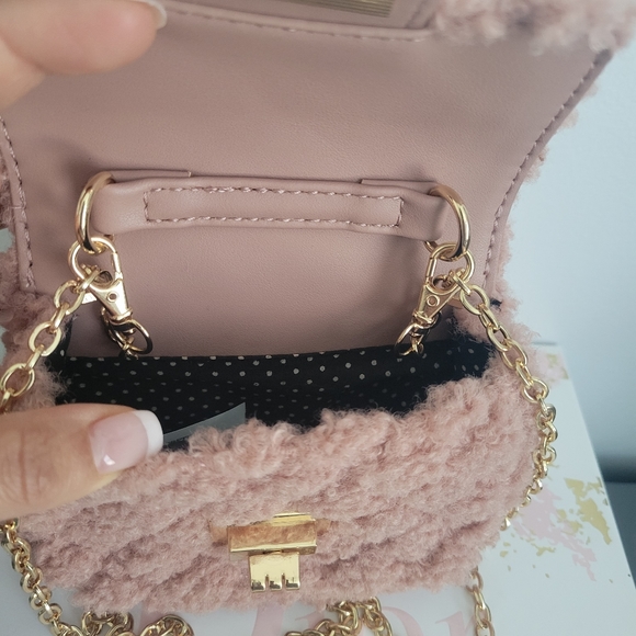 Pink mini quilted bag - Picture 4 of 7